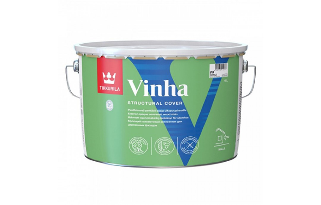Tikkurila Vinha - 0,9 л VVA - антисептик кроющий для древесины — изображение 2